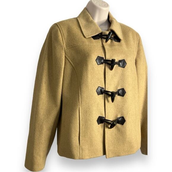 Talbots Petites Women's Vintage Inspired Pure Camel Hair Coat, Tan, Size 12 - Picture 1 of 8